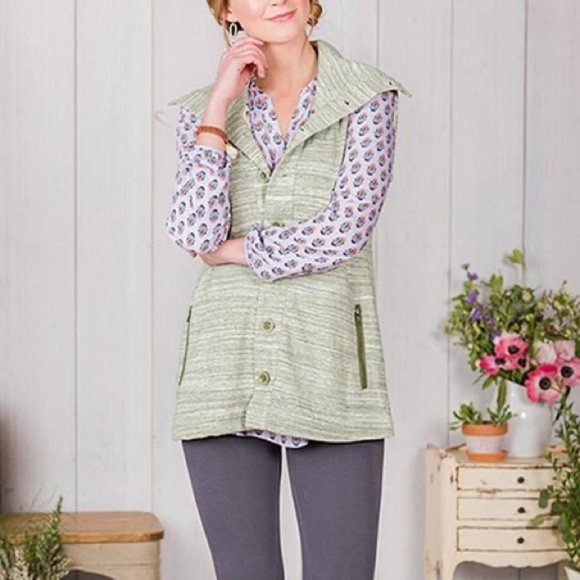 Women's Matilda Jane sleeveless button down vest / jacket , size small - Picture 16 of 16